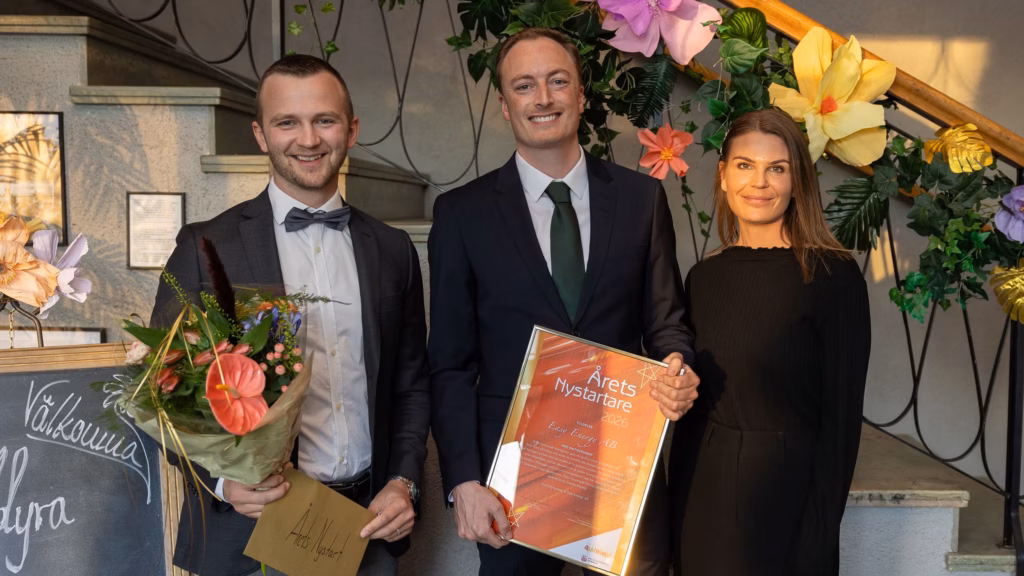 Easy Energy AB vinner Årets nystartsföretag på Guldyran