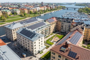 Solceller på flerbostadshus i en bostadsrättsförening